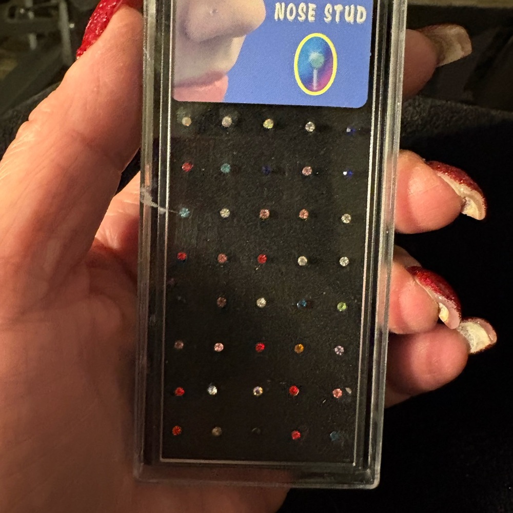 Nose Ring- 40 Pc straight Nose Rings. Nose Ring Hypoallergenic Nostril Surgical